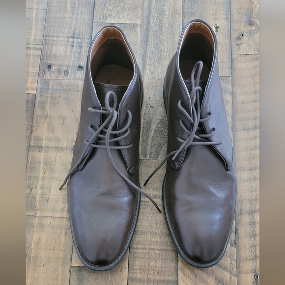 JF J.Ferrar Mens Milden Flat Heel Chukka Boots - Picture 1 of 5